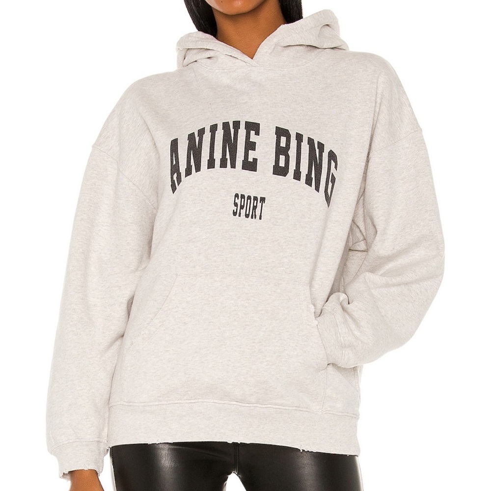 ANINE BING Sport Harvey Sweatshirt in heather grey